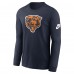 Футболка с длинным рукавом Chicago Bears Nike Navy Rewind Essential