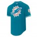 Miami Dolphins Tyreek Hill Pro Standard Aqua Mesh Button-Up Baseball Jersey