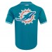 Miami Dolphins Tyreek Hill Pro Standard Aqua Mesh Button-Up Baseball Jersey