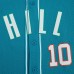 Miami Dolphins Tyreek Hill Pro Standard Aqua Mesh Button-Up Baseball Jersey