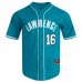 Jacksonville Jaguars Trevor Lawrence Pro Standard Teal Mesh Button-Up Baseball Jersey