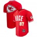 Джерси Travis Kelce Kansas City Chiefs Pro Standard Mesh Button-Up Baseball - Red