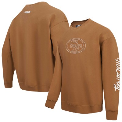 San Francisco 49ers Christian McCaffrey Pro Standard Brown Pullover Crewneck Sweatshirt