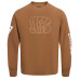 Свитшот Cincinnati Bengals Joe Burrow Pro Standard Brown Pullover