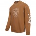 Las Vegas Raiders Maxx Crosby Pro Standard Brown Pullover Crewneck Sweatshirt