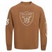 Las Vegas Raiders Maxx Crosby Pro Standard Brown Pullover Crewneck Sweatshirt