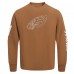 Кофта Jalen Hurts Philadelphia Eagles Pro Standard Pullover Crewneck - Brown