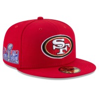 Бейсболка San Francisco 49ers New Era Super Bowl LVIII Side Patch 59FIFTY - Scarlet