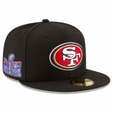 Бейсболка San Francisco 49ers New Era Super Bowl LVIII Side Patch 59FIFTY - Black