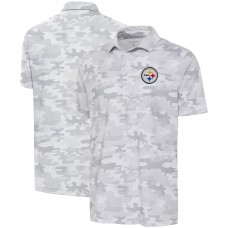 Pittsburgh Steelers Antigua White Collide Polo