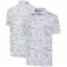 Поло Kansas City Chiefs Antigua Anthracite Logo Collide - White
