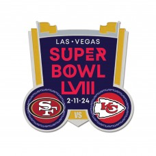 Значок San Francisco 49ers vs. Kansas City Chiefs WinCraft Super Bowl LVIII Matchup Collector's