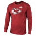 Футболка с длинным рукавом Travis Kelce Kansas City Chiefs Majestic Threads Super Bowl LVIII Name &amp; Number Tri-Blend - Red