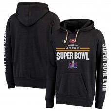 Толстовка San Francisco 49ers Majestic Threads Super Bowl LVIII Tri-Blend&nbsp;– Heather Black