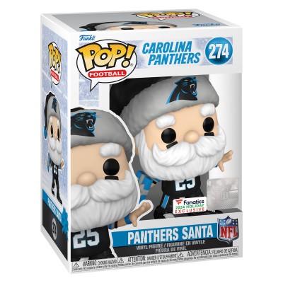Carolina Panthers Santa Funko Pop! 2024 Fanatics Exclusive Vinyl Figure