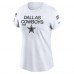Футболка Женская Dallas Cowboys Nike White 2024 Salute To Service Legend Performance