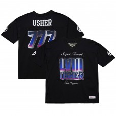 Футболка Usher Super Bowl LVIII Collection Mitchell & Ness Unisex Triple Seven Legacy - Black