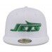 Бейсболка New York Jets New Era Wordmark Omaha 59FIFTY - White