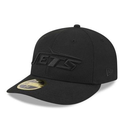 Бейсболка New York Jets New Era Black On Black Low Profile 59FIFTY - Black