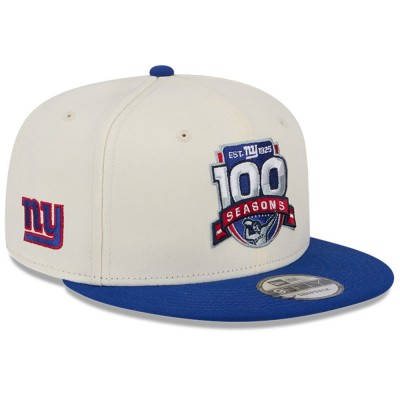 Бейсболка New York Giants New Era Cream/Royal 100th Season Two-Tone 9FIFTY Snapback