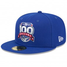 Бейсболка New York Giants New Era Royal 100th Season 59FIFTY