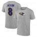 Футболка Lamar Jackson Baltimore Ravens Icon Player Name & Number - Gray Футболка Lamar Jackson Baltimore Ravens Icon Player Name & Number - Gray