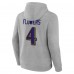 Толстовка Zay Flowers Baltimore Ravens Icon Player Name & Number - Gray