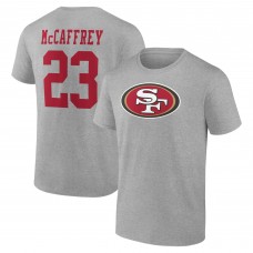 Футболка Christian McCaffrey San Francisco 49ers Icon Player Name & Number - Gray