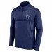 Dallas Cowboys Fanatics Navy Head-to-Head Quarter-Zip Top