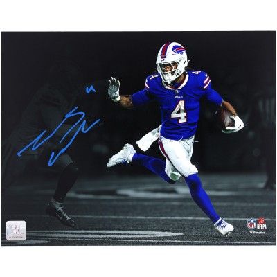 James Cook Buffalo Bills Autographed Fanatics Authentic 11 x 14 Spotlight Photograph