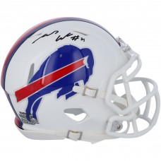 James Cook Buffalo Bills Autographed Fanatics Authentic Riddell Speed Mini Helmet