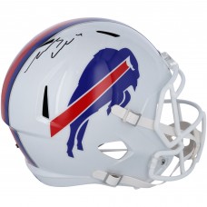 James Cook Buffalo Bills Autographed Fanatics Authentic Riddell Speed Replica Helmet