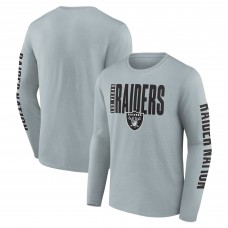 Las Vegas Raiders Fanatics Gray Vision Long Sleeve T-Shirt