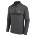 Jacksonville Jaguars Fanatics Charcoal Head-to-Head Quarter-Zip Pullover