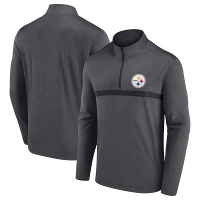 Pittsburgh Steelers Head-to-Head Quarter-Zip Top - Charcoal