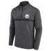 Pittsburgh Steelers Head-to-Head Quarter-Zip Top - Charcoal