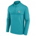 Miami Dolphins Fanatics Aqua Head-to-Head Quarter-Zip Pullover