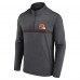 Cleveland Browns Fanatics Charcoal Head-to-Head Quarter-Zip Pullover