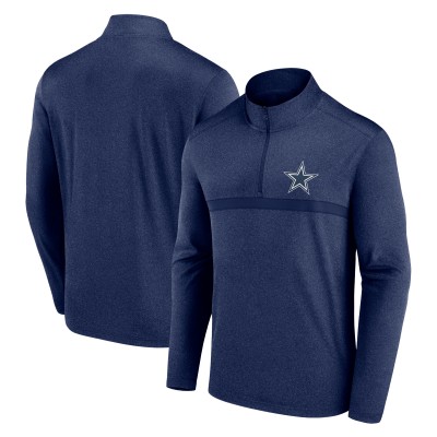 Dallas Cowboys Fanatics Navy Head-to-Head Quarter-Zip Pullover