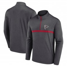 Atlanta Falcons Fanatics Charcoal Head-to-Head Quarter-Zip Pullover