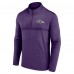 Baltimore Ravens Fanatics Purple Head-to-Head Quarter-Zip Pullover