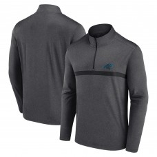 Carolina Panthers Fanatics Charcoal Head-to-Head Quarter-Zip Pullover