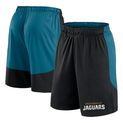 Jacksonville Jaguars Fanatics Black/Teal Launch Shorts
