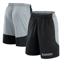 Las Vegas Raiders Fanatics Black/Silver Launch Shorts
