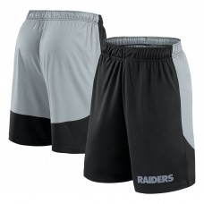 Las Vegas Raiders Fanatics Black/Silver Launch Shorts