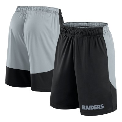 Las Vegas Raiders Fanatics Black/Silver Launch Shorts