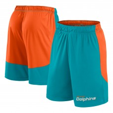 Шорты Miami Dolphins Fanatics Aqua/Orange Launch