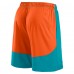 Шорты Miami Dolphins Fanatics Aqua/Orange Launch