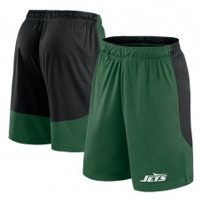 New York Jets Fanatics Green/Black Launch Shorts New York Jets Fanatics Green/Black Launch Shorts