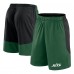 New York Jets Fanatics Green/Black Launch Shorts New York Jets Fanatics Green/Black Launch Shorts
